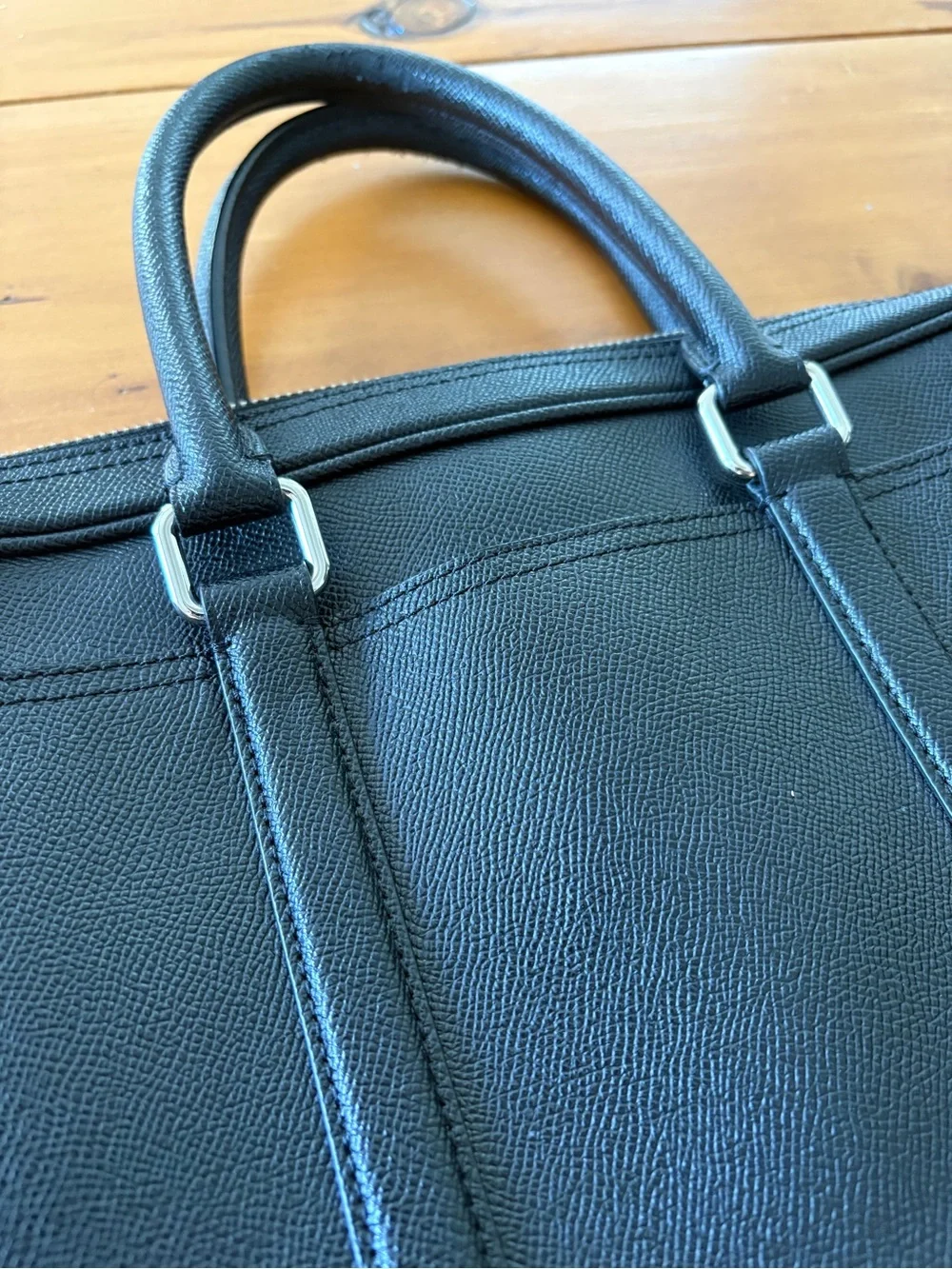 Coach black textured
